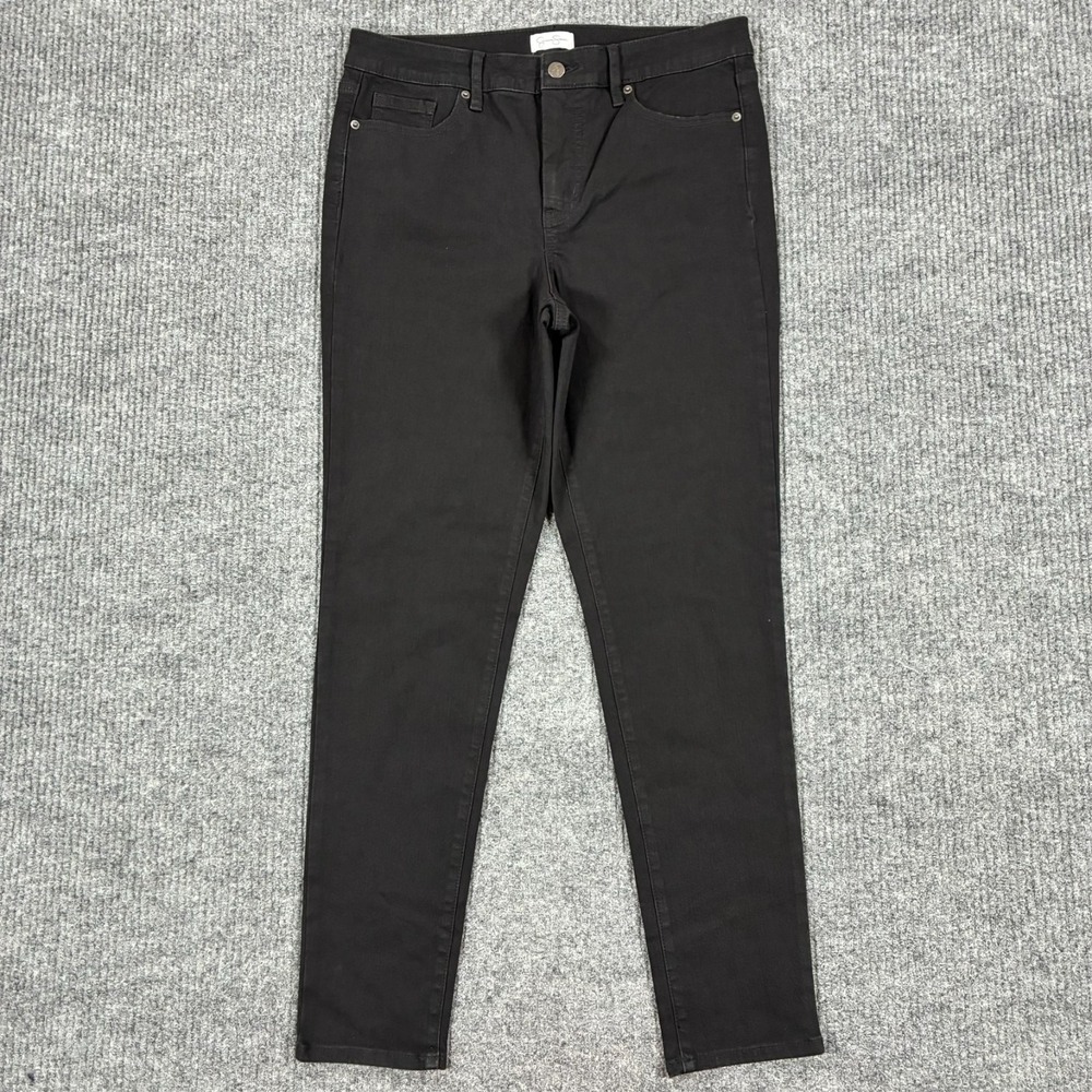 Jessica Simpson High Rise Skinny Jeans Womens Size 10 Black Denim Casual Stretch